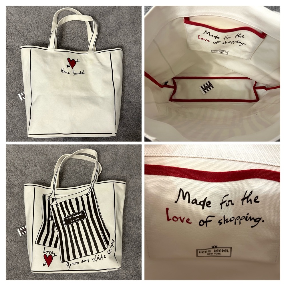 ❗️RARE & HTF❗️Iconic Henri Bendel Canvas Tote Bag